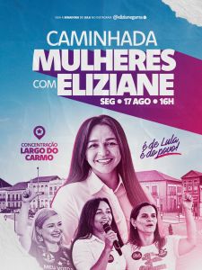 Eliziane Gama realiza caminhada para mostrar a força das mulheres no Maranhão