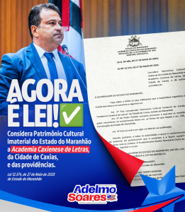 Governador sanciona projeto de Adelmo Soares que torna a Academia Caxiense de Letras Patrimônio Cultural do estado