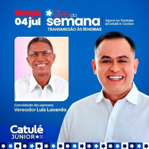 Luis Lacerda e Catulé Jr. prometem grande live nesta terça-feira (04)