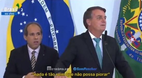 Bolsonaro reconhece seu fracasso: “Nada está tão ruim que não possa piorar”