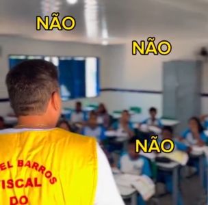 Vídeo: crianças confirmam a vereador Daniel Barros que assistem aula sem merenda na escola