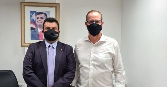 Deputado Adelmo Soares visita Secretário de Comunicação Ricardo Capelli.