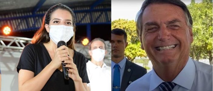 Amanda Gentil reforça partido em apoio a Bolsonaro.