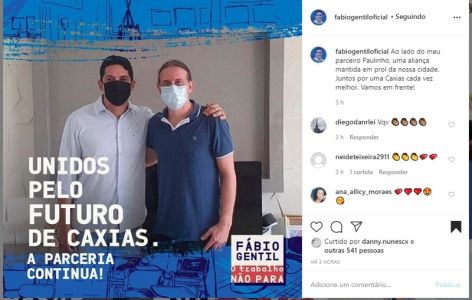 Fábio Gentil dá sinais de preocupação na internet com a reunião entre Cleide Coutinho e Adelmo Soares. 